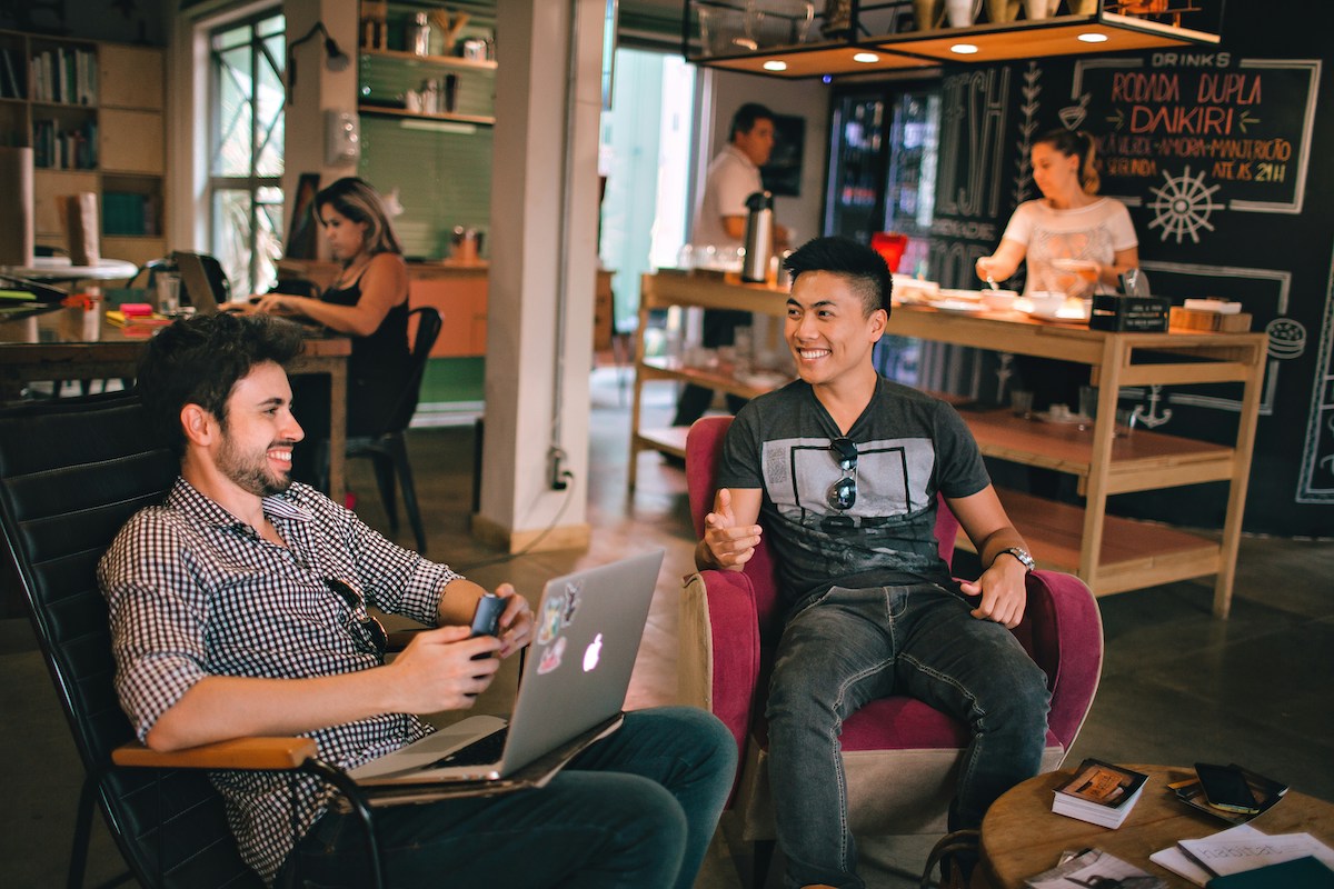 Hotel coworking space