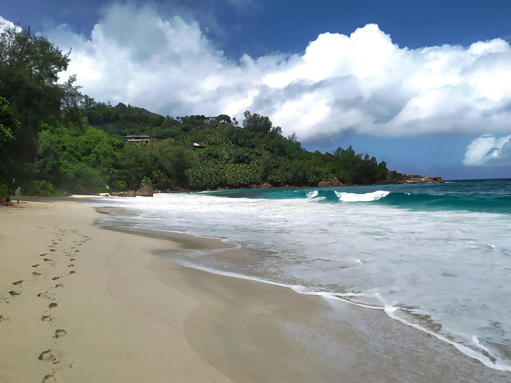A beach in the Seychelles