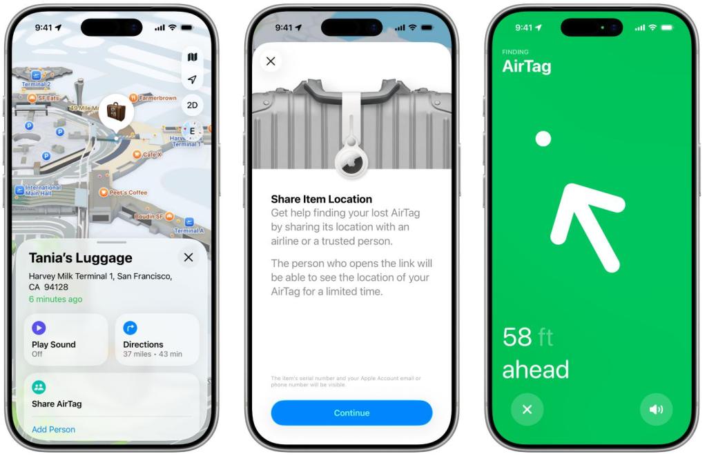 Apple's share item location