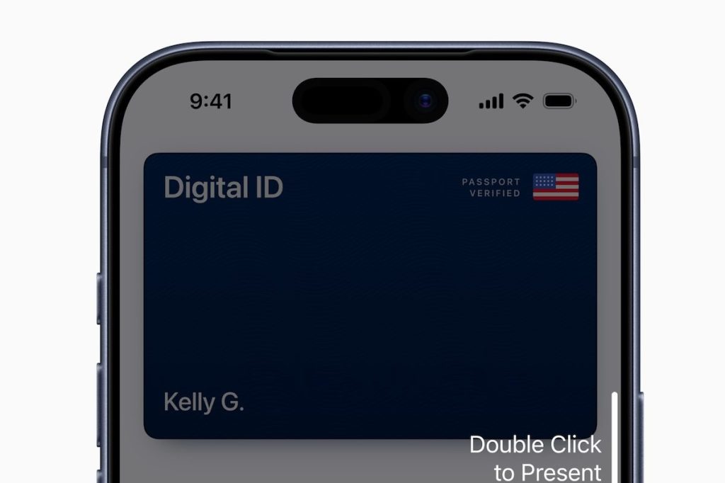An iPhone screen showing a Digital ID.