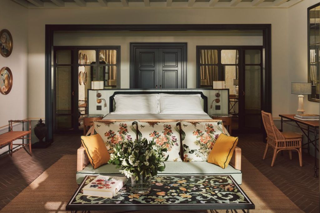 luxury hotel room interior