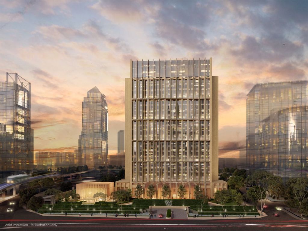 rendering of hotel exterior