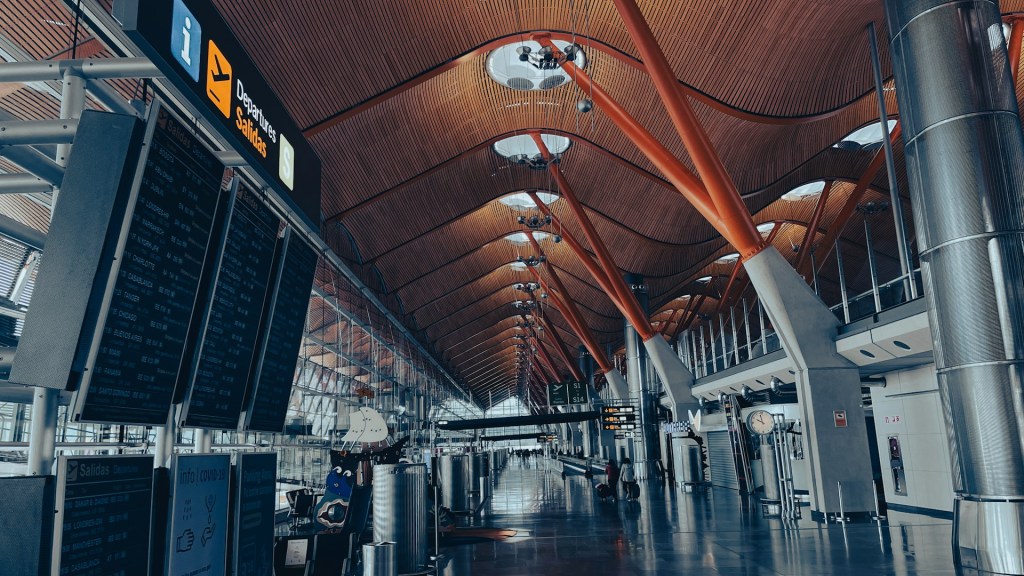 A file image of Madrid Barajas Airport,