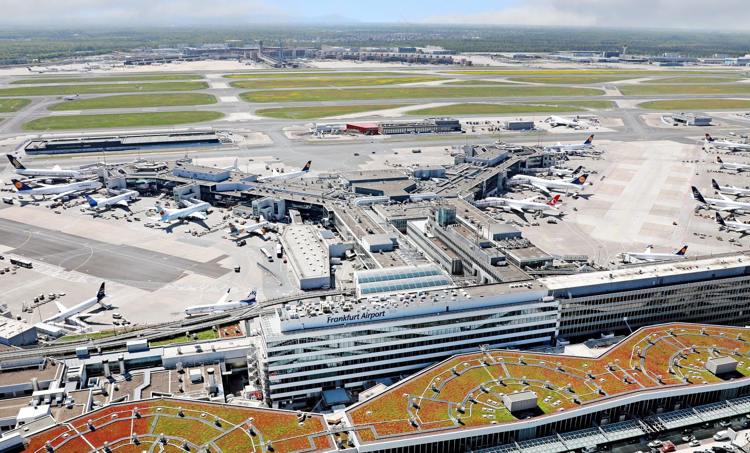 A file image of aircraft at Frankfurt Airport, Germany.