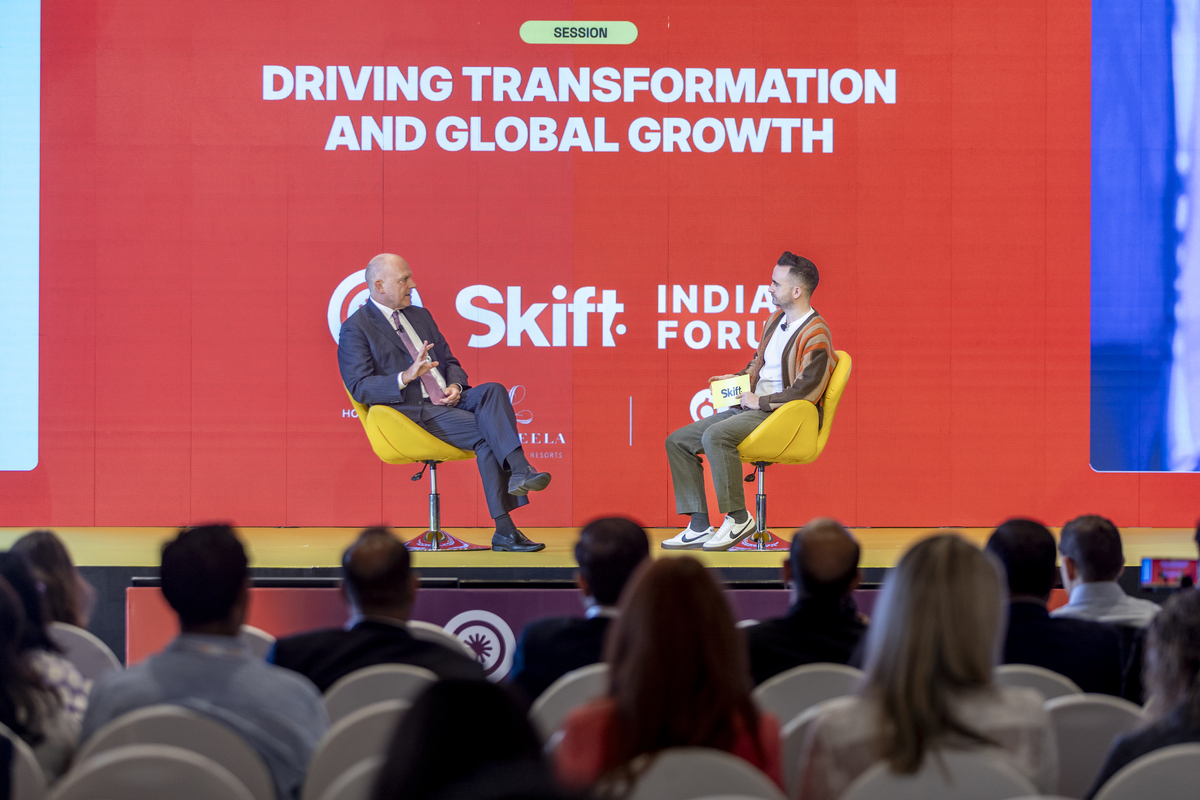 Air India CEO Campbell Wilson and Skift Airlines Editor Gordon Smith in conversation at Skift India Forum 2025