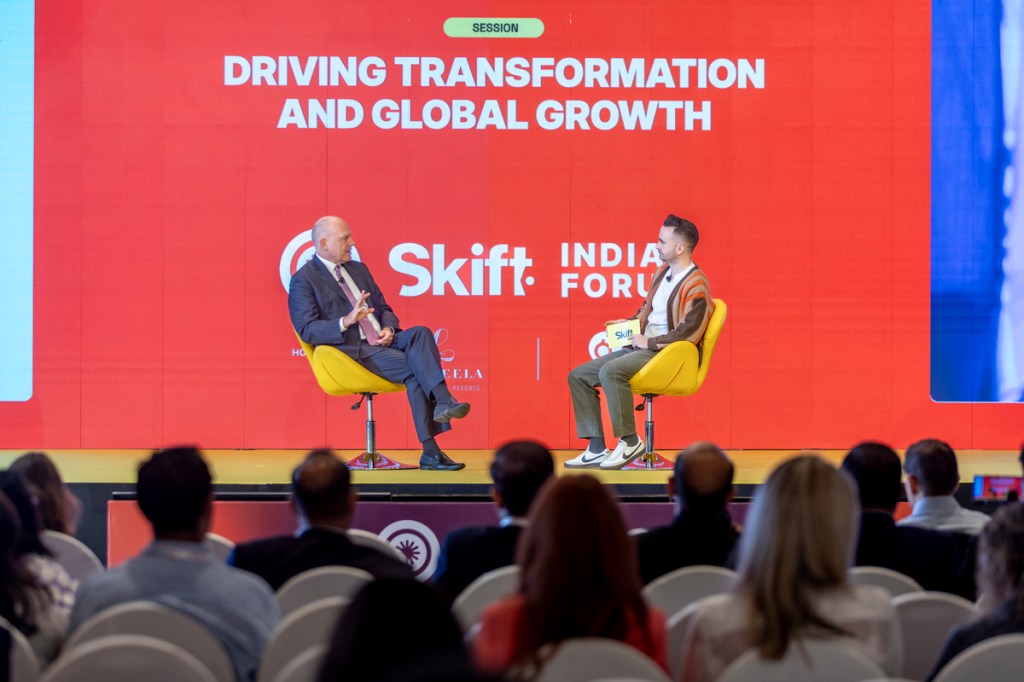 Air India CEO Campbell Wilson and Skift Airlines Editor Gordon Smith in conversation at Skift India Forum 2025