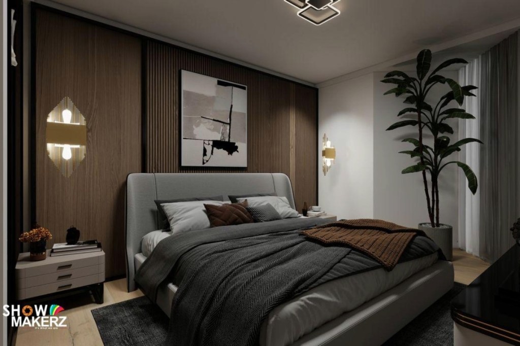 hotel room rendering
