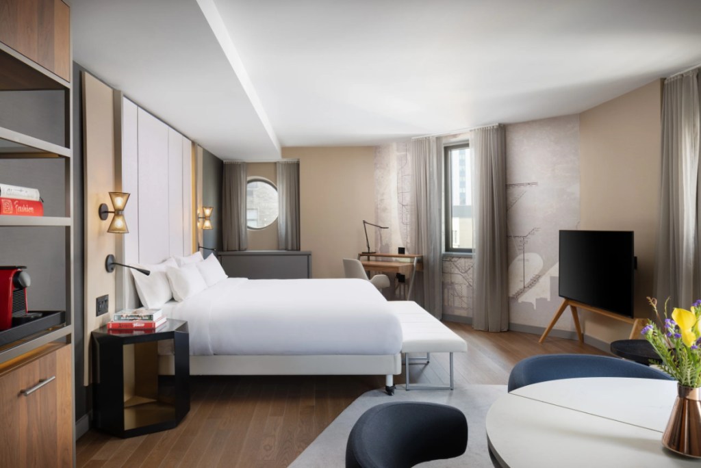 Image of a guest room in new york city with all new furnishings NH Collection New York Madison Avenue Hotel