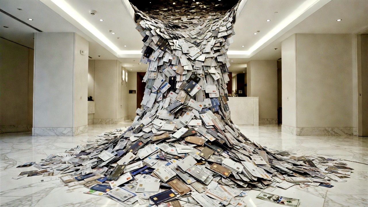A stack of dollar bills.