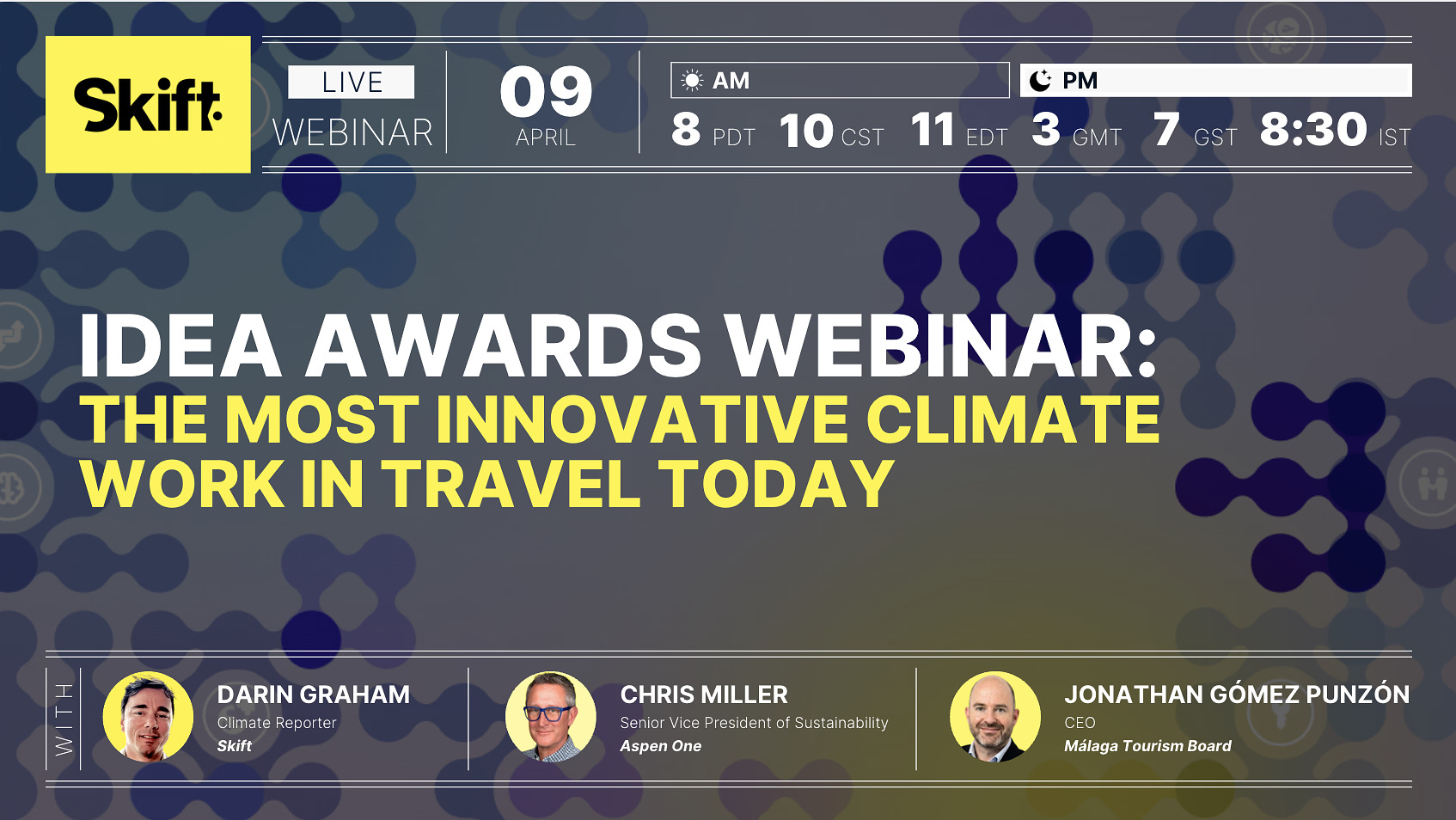 IDEA Awards Webinar Cover - The Most Innovative Climate Work in Travel Today
