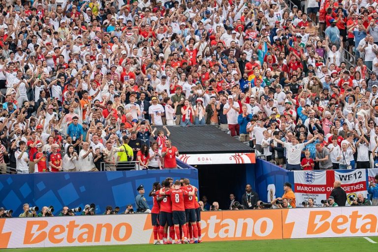 England team and fans during England vs. Panama on June 27, 2026 at the 2026 FIFA World Cup.
